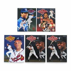 Lot of 5 Vintage Legends Sports Memorabilia Magazines 91-92